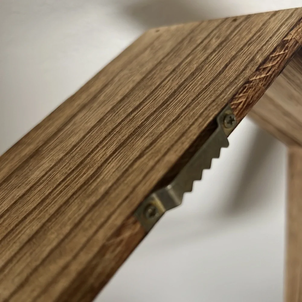 Hexagon wooden wall shelf